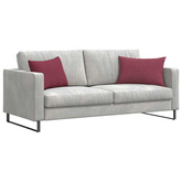 Poduszki na sofę 2 pcs Czerwone wino 60 x 40 cm tkanina