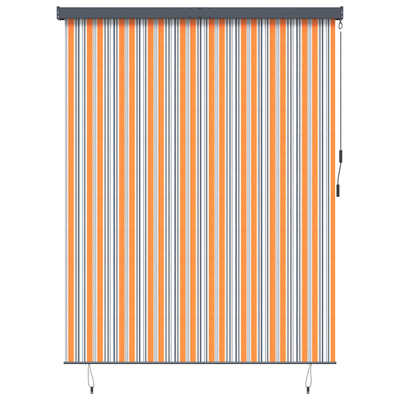 Roleta Żółty i Niebieski 200 x 250 cm Materiał i Aluminium