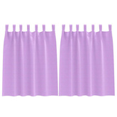 Firany blackout z kółkami 2 pcs Fioletowy 140 x 140 cm