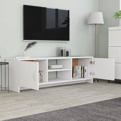 vidaXL Szafka pod TV, biała, 120x30x37,5 cm, materiał drewnopochodny