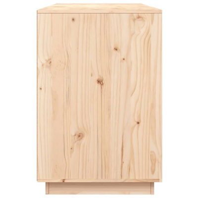 vidaXL Biurko, 140x50x75 cm, lite drewno sosnowe