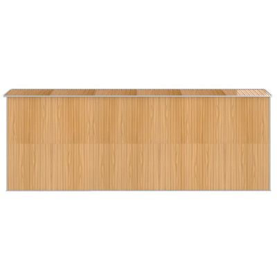 Szopa ogrodowa, jasnobrązowa 192x523x223 cm, stal galwanizowana