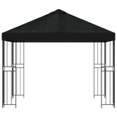 Altana 3 x 3 m Czarny Poliester i Stal 190 gsm