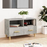 vidaXL Szafka pod TV, szarość betonu, 80x36x50 cm