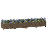 vidaXL Donica do podniesionej rabaty, 160x40x23 cm, polipropylen