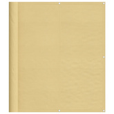 Parawan balkonowy, piaskowy, 120x1000 cm, 100% poliester Oxford