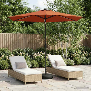 Parasol ogrodowy z oświetleniem LED i podstawą 270 x 270 cm