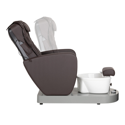 Fotel spa do pedicure Azzurro 016C brązowy z masażem pleców i hydromasażem  142946