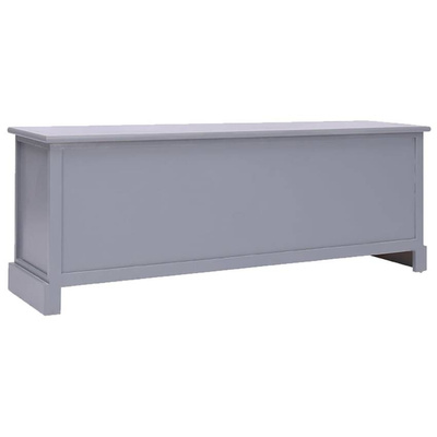 vidaXL Szafka pod TV, ciemnoszara, 108x30x40 cm, drewno paulownia