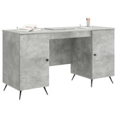 Biurko Betonowy szary 142,5 x 50 x 75 cm Drewno inżynieryjne