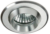 Nowoczesna oprawa wpuszczana MR16 SA-02 SNS/AL srebrna stała aluminium + oprawka GU10