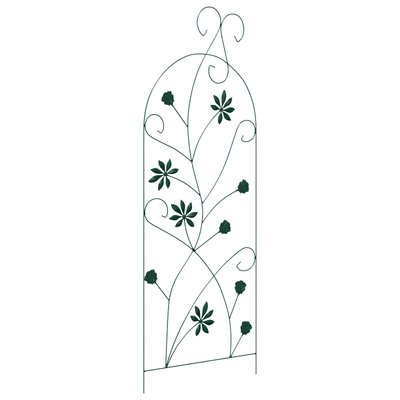Ogrodzenie Ogrodowe 3 pcs Zielony 112 x 39,5 cm Stal