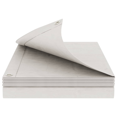 Plandeka z oczkami Biały 6 x 12 m 260 gsm PE