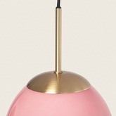 Lampa Wiszącza 3 szkalne Czerwone kule E14 Abruzzo Sfero