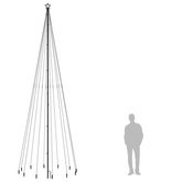 vidaXL Choinka z kołkiem gruntowym, 732 zimne białe LED, 500 cm
