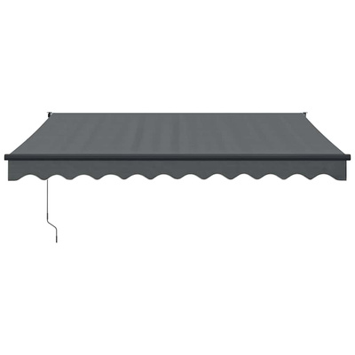 Zwijana markiza, antracytowa, 3,5x2,5 m, tkanina i aluminium