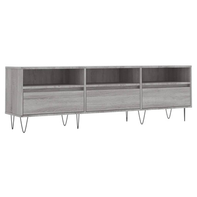 vidaXL Szafka pod TV, szary dąb sonoma, 150x30x44,5 cm w kolorze cm