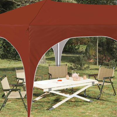 Namiot imprezowy rozkładany 575 x 288 x 245 cm terakota