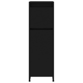 Szafka łazienkowa, czarna, 30x30x95 cm, materiał drewnopochodny