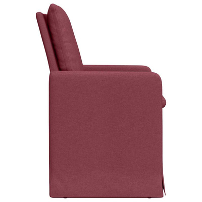 Krzesła jadalne 2 szt. tkanina czerwone wino 57 x 67 x 98 cm