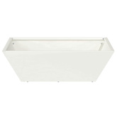 Doniczka ogrodowa Biały 50 x 50 x 15 cm Stal zimnogięta