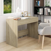 vidaXL Biurko, dąb sonoma, 101x50x76,5 cm, materiał drewnopochodny
