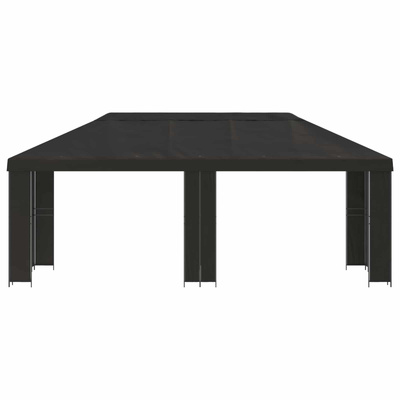Altana ogrodowa 6 x 3 m antracytowy Poliester i Stal 190