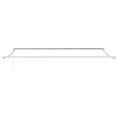 Ręczna markiza chowana Biały 4 x 2 m Aluminium