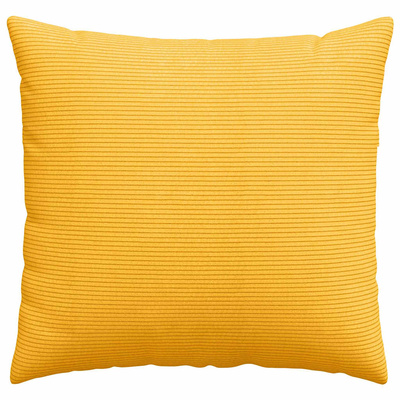 Poduszki na sofę 2 pcs Jasnożółty 50 x 50 cm Tkanina sztruksowa