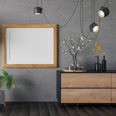 Nowoczesna Lampa Wisząca 3x?30cm Szara Abruzzo Rittoro