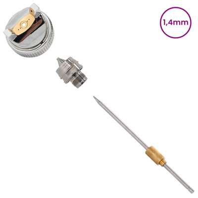 Dysza do pistoletu natryskowego HVLP Dysza 1,4 mm srebrny