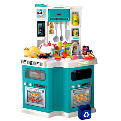 Duża Kuchnia Dla Dzieci Home Chef  Dźwięki Gotowania Akcesoria 109 el.