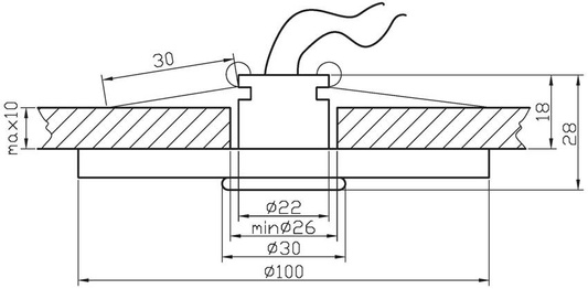 Oprawa stropowa Candellux okrągła G4 2208948