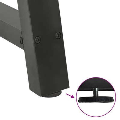 Nogi do stolika kawowego w kształcie litery A 2 szt. Antracyt 50x(30-31) cm Stal