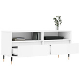 vidaXL Szafka pod TV, biała, 100x34,5x44,5 cm, materiał drewnopochodny