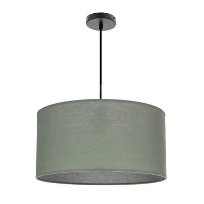 Lampa wisząca z abażurem Shanti miętowa do salonu i sypialni