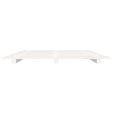 vidaXL Rama łóżka, biała, 100 x 200 cm, lite drewno sosnowe