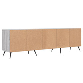 vidaXL Szafka pod TV, szary dąb sonoma, 150x30x44,5 cm