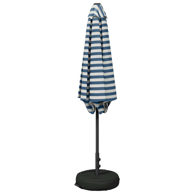 Parasol ogrodowy z podstawą 300 x 300 cm Poliester Prostokątny