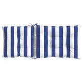 Poduszka na zewnątrz 2 pcs Niebieski i biały 120 x 50 x 7 cm
