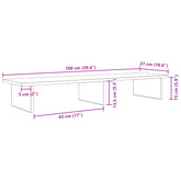 Stojak na Monitor Czarny dąb 100 x 27 x 15 cm