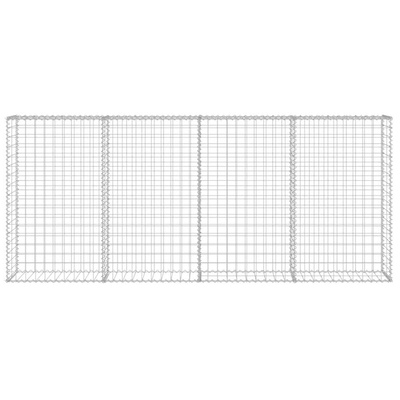 Ściana gabionowa z pokrywami, galwanizowana stal, 200x20x85 cm