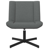Fotel obrotowy ciemnoszary 63 x 75 x 76 cm tkanina