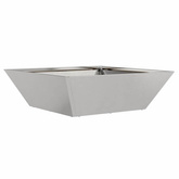 Doniczka ogrodowa 5 pcs Srebrny 50 x 50 x 15 cm Stal nierdzewna
