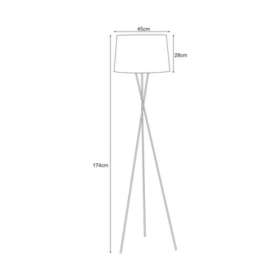 Lampa podłogowa K-4353 z serii REMI BLACK KAJA