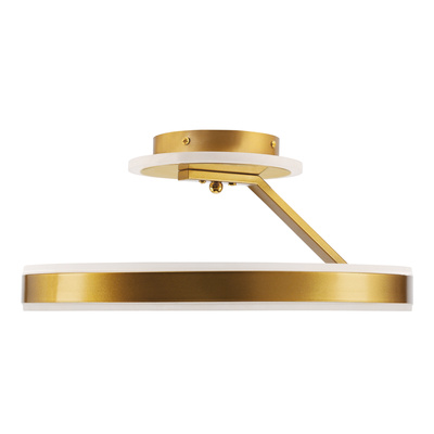 RINEUS lampa sufitowa złoty 20W LED kryształki bezbarwne  ŚREDNICA 40CM