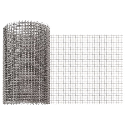 Siatka ekranowa 20 x 200 cm 3 Mesh Stal nierdzewna 201 srebrny
