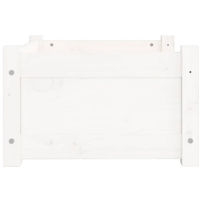 vidaXL Legowisko dla psa, białe, 55,5x45,5x28 cm, lite drewno sosnowe wariant 4
