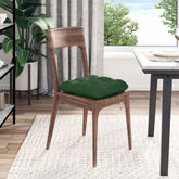 Poduszki na siedziska 4 pcs Ciemna zieleń 45 x 45 cm