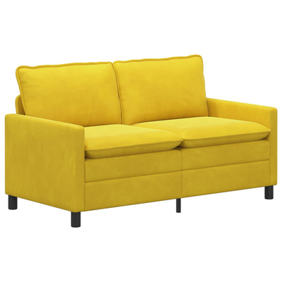 Sofa żółty 156 x 81 x 87,5 cm Welur